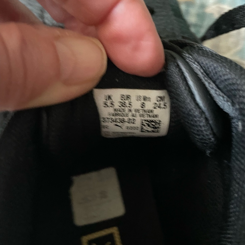 Puma Black and White Platform Sneakers - Picture 4 of 5
